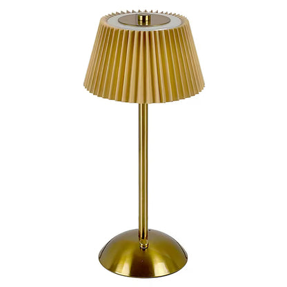 Lumefold | Sladdlös uppladdningsbar USB bordslampa med veckad skärm – portabel