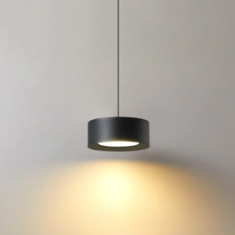 Modern rund akryl taklampa med aluminiumram och LED för sovrum kök matsal