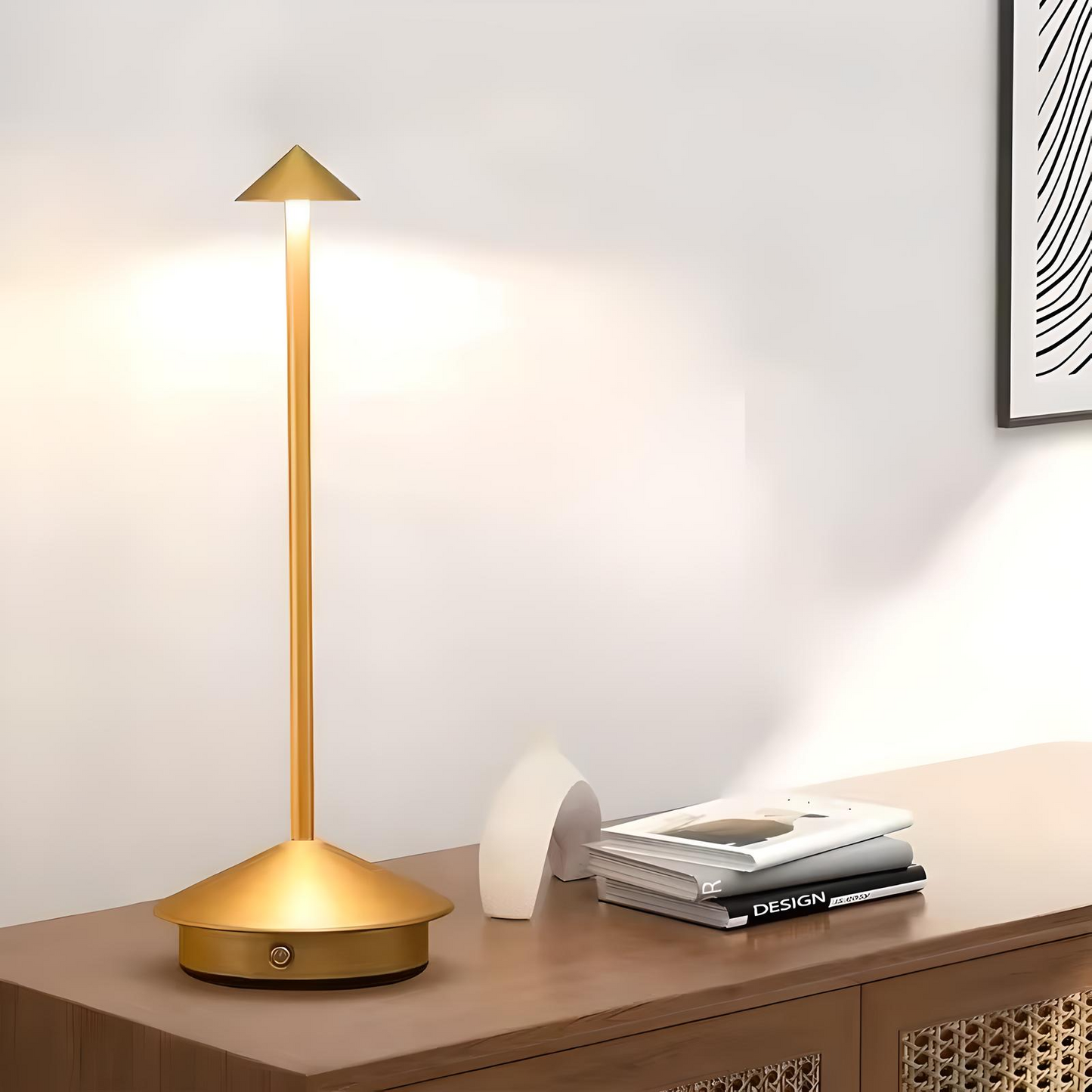 Lumeno | Uppladdningsbar bordslampa med touchkontroll och 3 färgtemperaturer