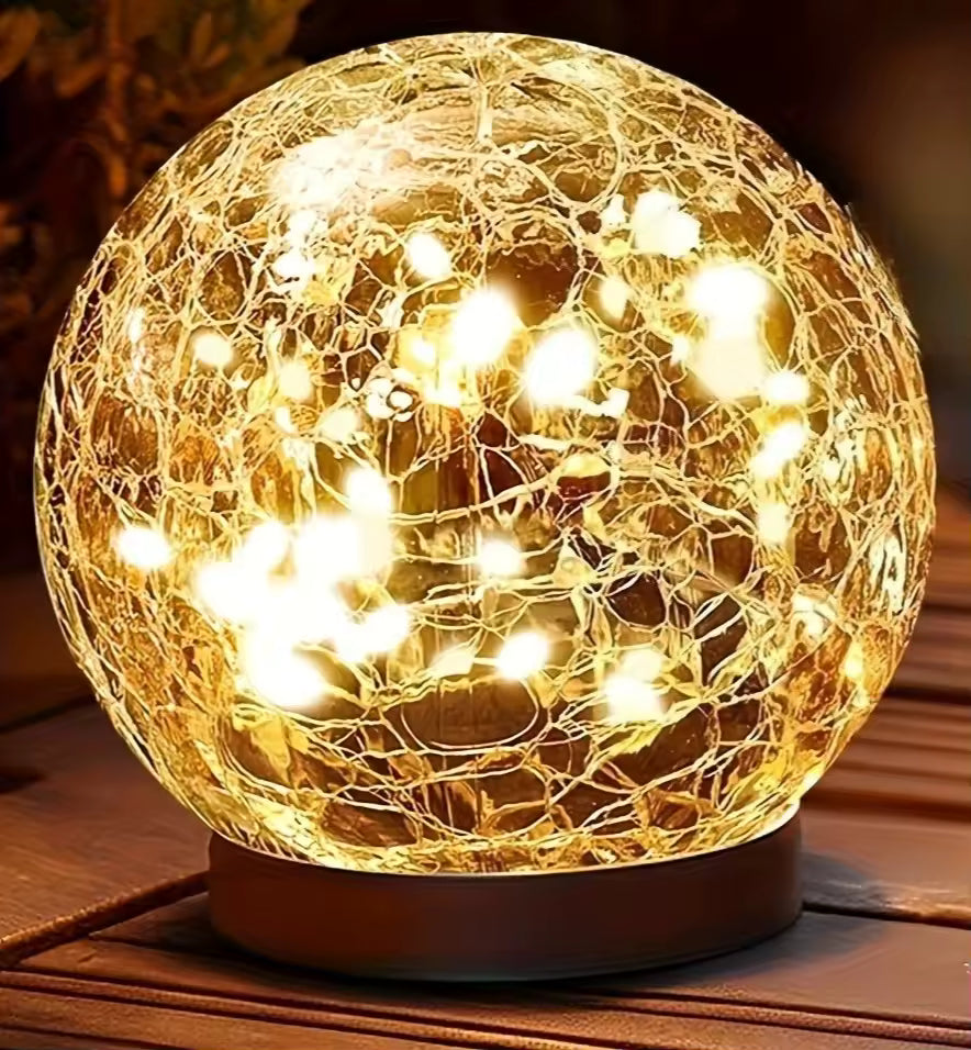 Lumiorb | Solar spruckna glas klotlampor IP65 för uteplats, trädgård och gård