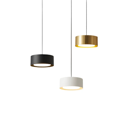 Modern rund akryl taklampa med aluminiumram och LED för sovrum kök matsal