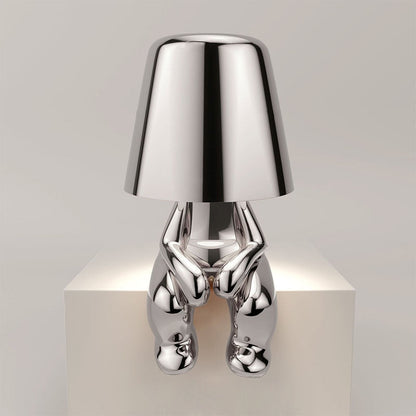 Unik dekorativ bordslampa i figurdesign LED i guld eller silver