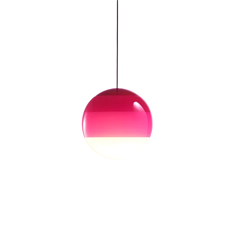 Modern färgglad glasboll pendellampa för matsal, vardagsrum och hotell