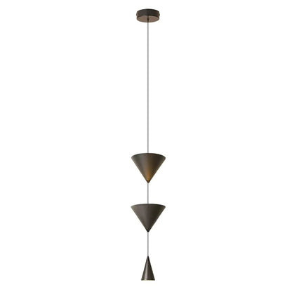 Modern konformad takpendel i metall med tre spotlights för hem och café