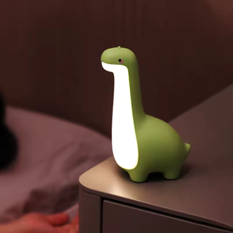 Dinoglow | Uppladdningsbar dinosaurie nattlampa för barnrum med mjukt sken