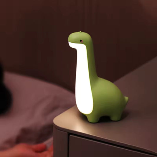 Dinoglow | Uppladdningsbar dinosaurie nattlampa för barnrum med mjukt sken