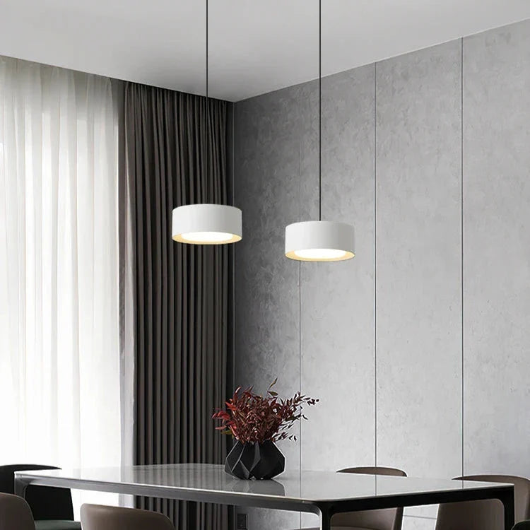 Modern rund akryl taklampa med aluminiumram och LED för sovrum kök matsal