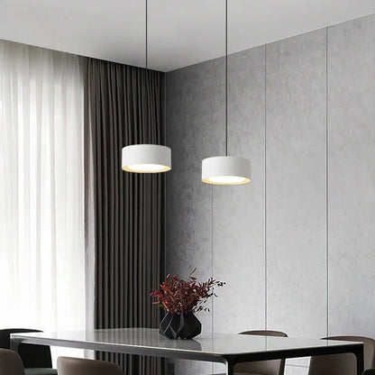 Modern rund akryl taklampa med aluminiumram och LED för sovrum kök matsal