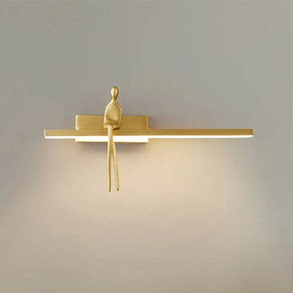 Lyxig nordisk vägglampa i koppar med italiensk minimalistisk design