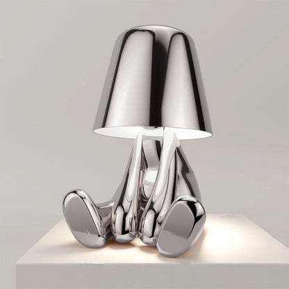Unik dekorativ bordslampa i figurdesign LED i guld eller silver