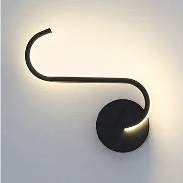 Modern vägglampa med minimalistisk LED-belysning för sovrum och vardagsrum