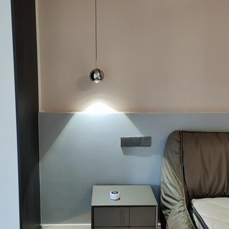 Nordisk justerbar LED pendellampa i aluminium för matsal sovrum och bar
