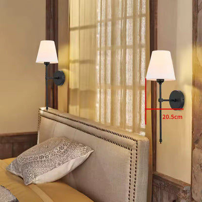 Lumivue | Nordisk vägglampa med tygskärm – (set om 2) för stilren heminredning