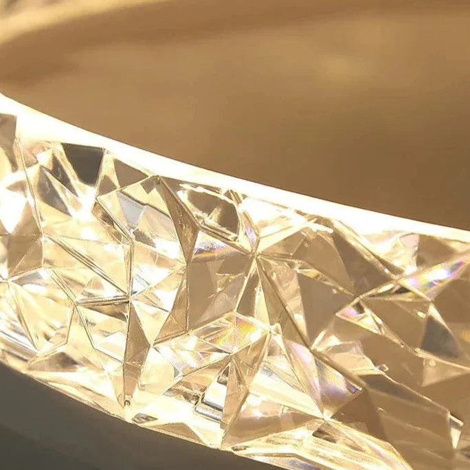 Nordisk kristall taklampa – modern plafond i LED för vardagsrum, sovrum och matsal