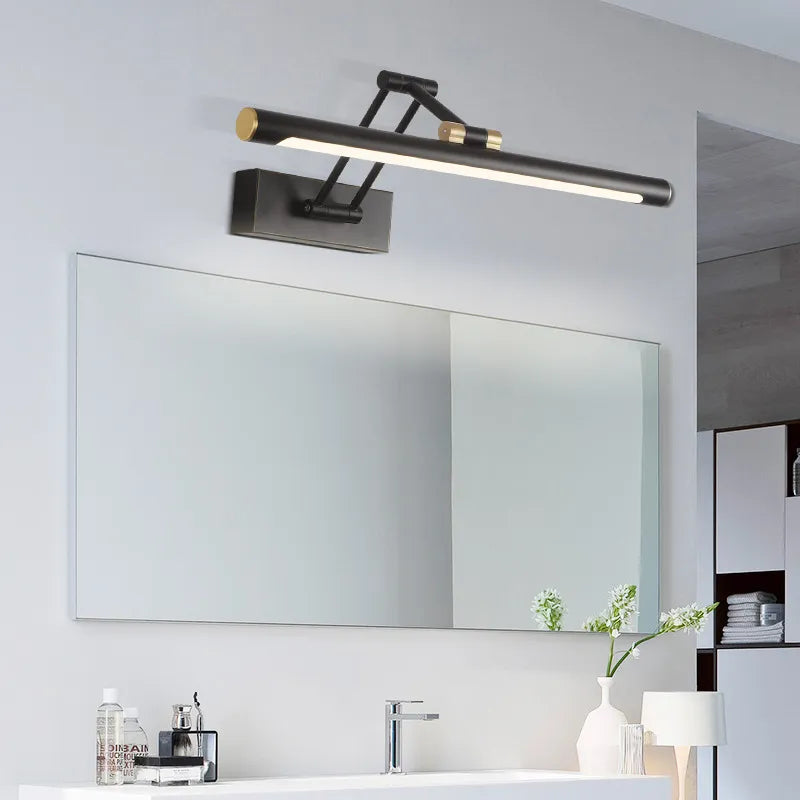 Justerbar LED-vägglampa för spegel och badrum