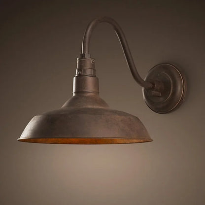 Retro industriell vägglampa – rustik vintagebelysning för inomhus och utomhus