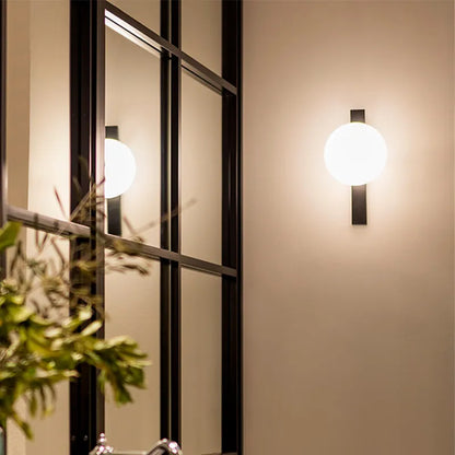 Modern vägglampa med rund LED-belysning för sovrum och vardagsrum
