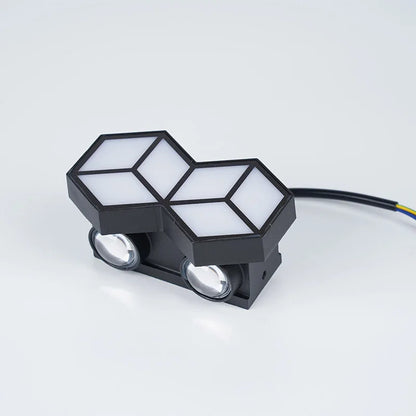 Modern vattentät vägglampa i aluminium – för inomhus och utomhusbruk