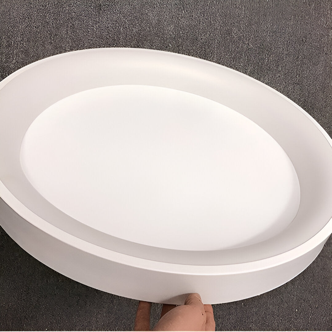 Modern Rund LED Taklampa i Akryl – Nordisk Minimalistisk Plafond för Inomhusbelysning