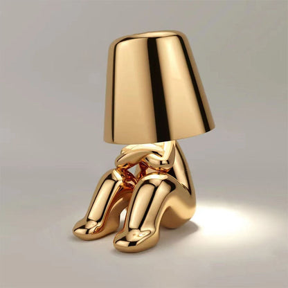 Unik dekorativ bordslampa i figurdesign LED i guld eller silver