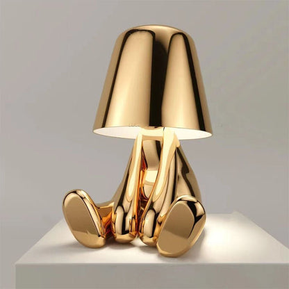 Unik dekorativ bordslampa i figurdesign LED i guld eller silver