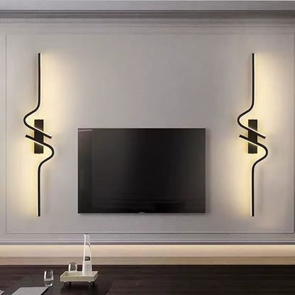 Lunara | LED vägglampa upp och ner i matt svart med modern stilren design