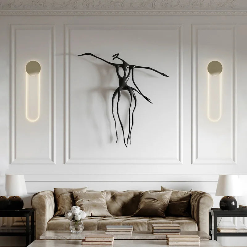 Modern nordisk vägglampa i metall – elegant LED-belysning för sovrum, vardagsrum och hotell