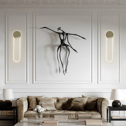 Modern nordisk vägglampa i metall – elegant LED-belysning för sovrum, vardagsrum och hotell