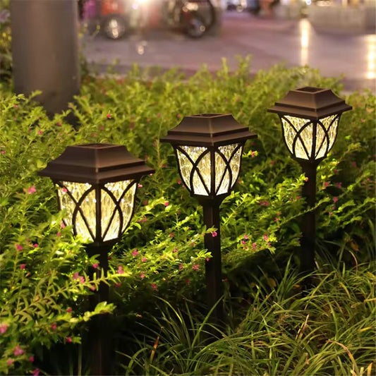 Raypath | Solar LED trädgårds- och gångvägslampa för gård, uteplats och landskap (2-pack)