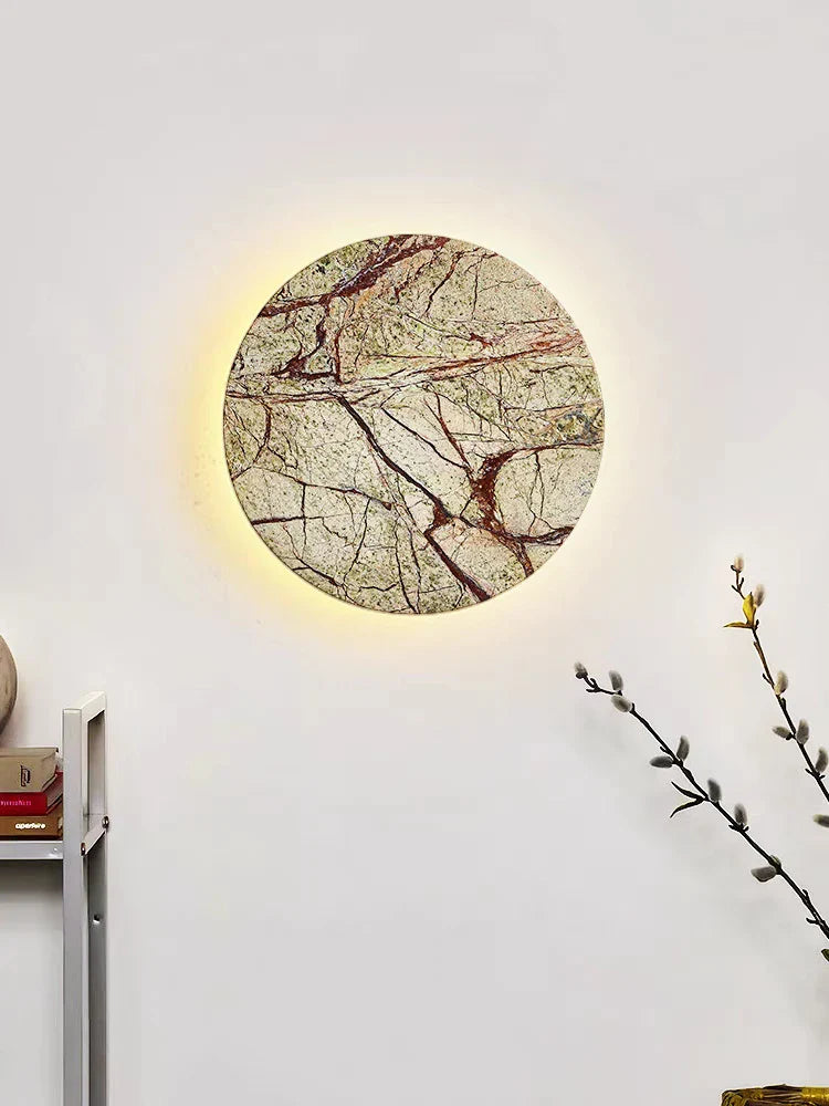 Vägglampa i marmor med LED – elegant belysning för sovrum, vardagsrum och hall