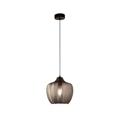 Nordisk vågig glastakpendel med LED – minimalistisk och elegant design