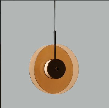Postmodern glas och metall taklampa med LED och justerbar höjd för kök matsal vardagsrum