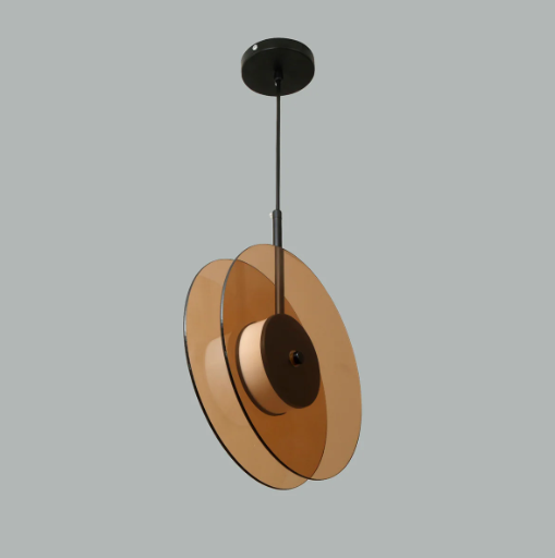 Postmodern glas och metall taklampa med LED och justerbar höjd för kök matsal vardagsrum