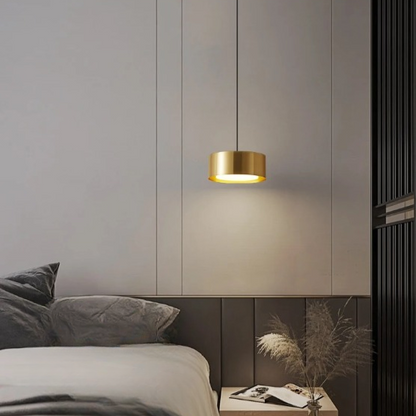 Modern rund akryl taklampa med aluminiumram och LED för sovrum kök matsal