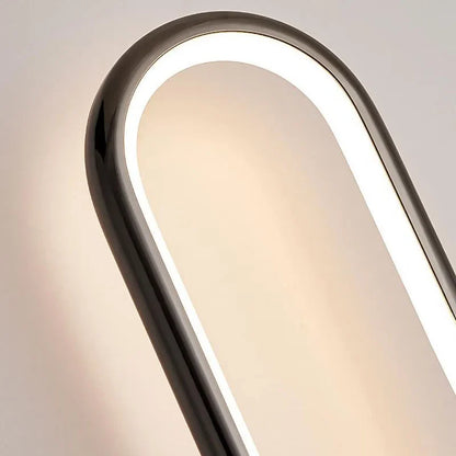 LED Vägglampa med roterbar läslampa för sovrum och hotell, svart/vit