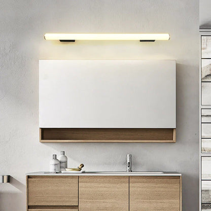 Modern vattentät LED-vägglampa i aluminium och akryl för badrum och spegelbelysning