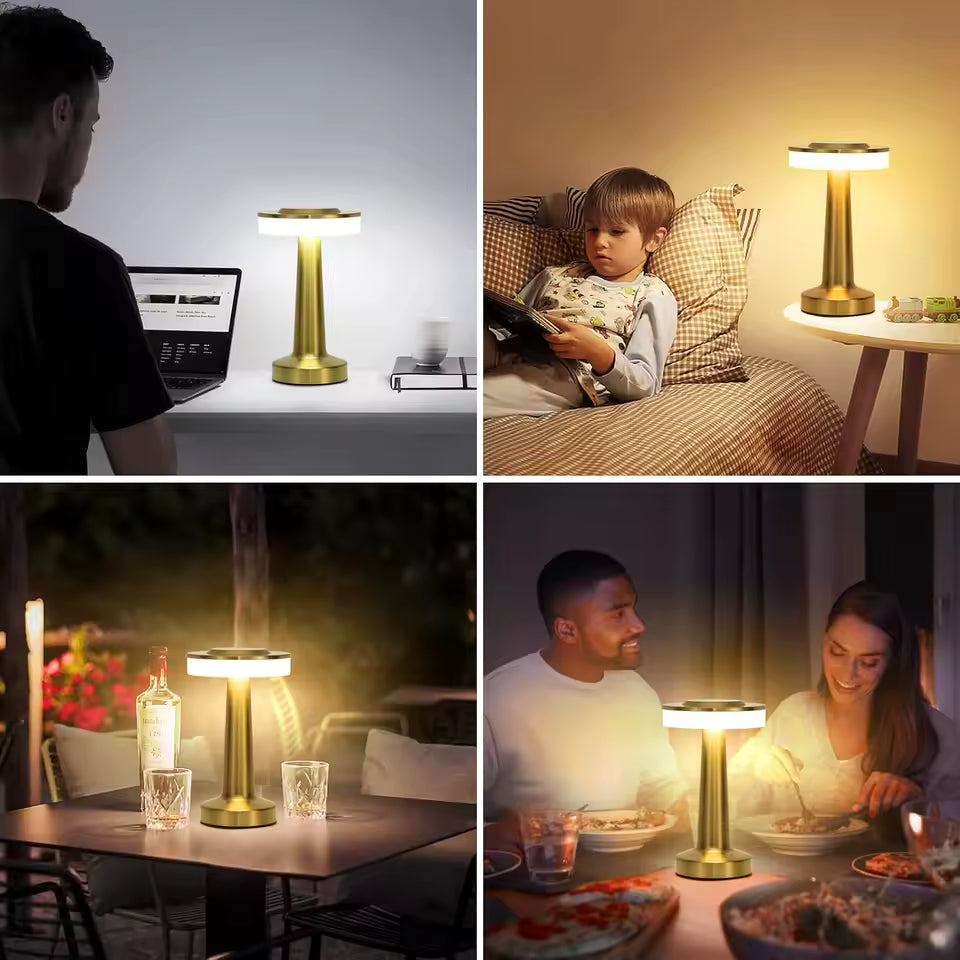 Lumiéra | Uppladdningsbar bordslampa med smidig touchkontroll och modern design