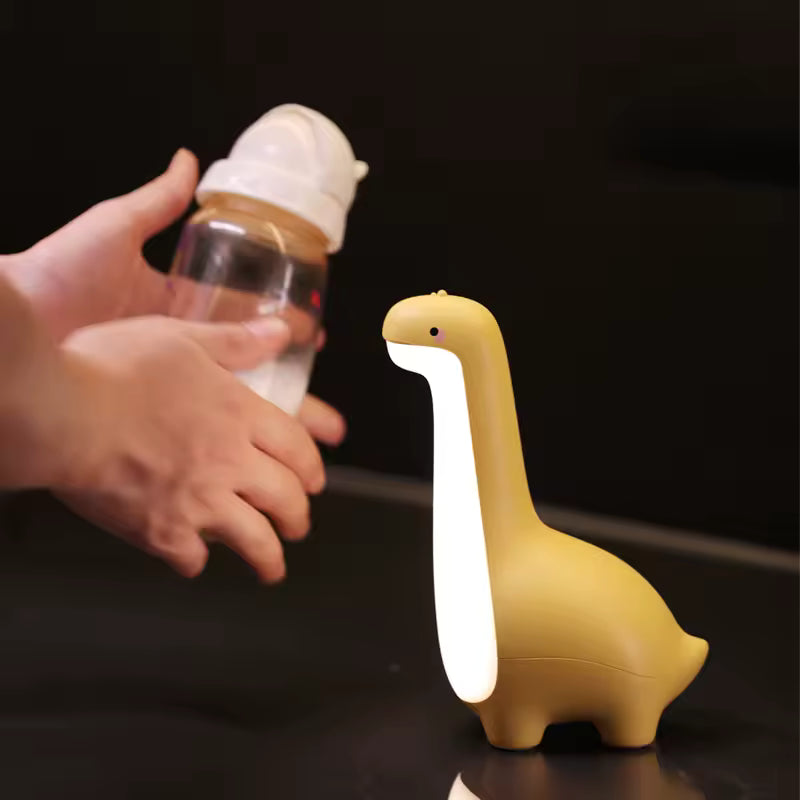 Dinoglow | Uppladdningsbar dinosaurie nattlampa för barnrum med mjukt sken