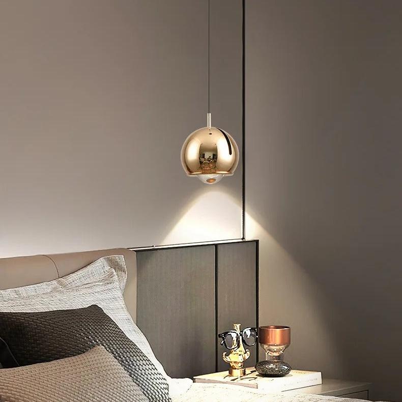 Nordisk justerbar LED pendellampa i aluminium för matsal sovrum och bar