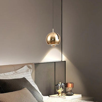 Nordisk justerbar LED pendellampa i aluminium för matsal sovrum och bar