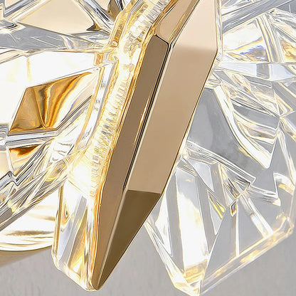 LED-vägglampa i fjärilform – modern belysning med kristallglans