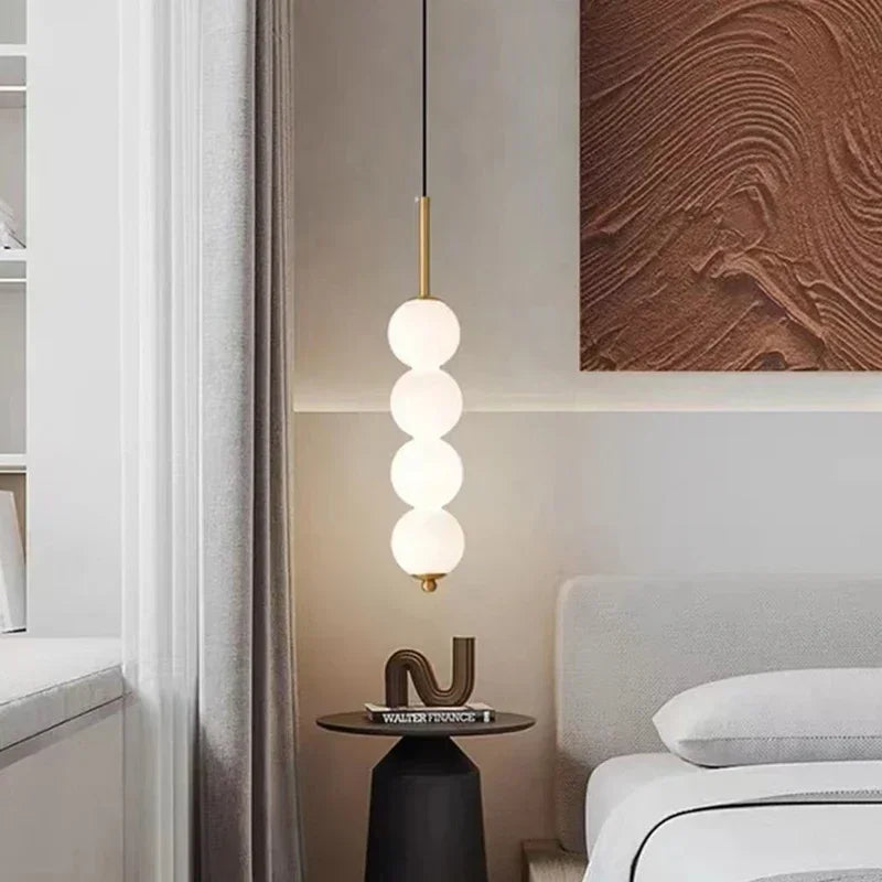 Modern Glassten Lampa med Elegant Metallfinish