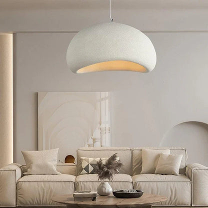 Japandi wabi sabi taklampa med skandinavisk japansk design för vardagsrum sovrum och matsal