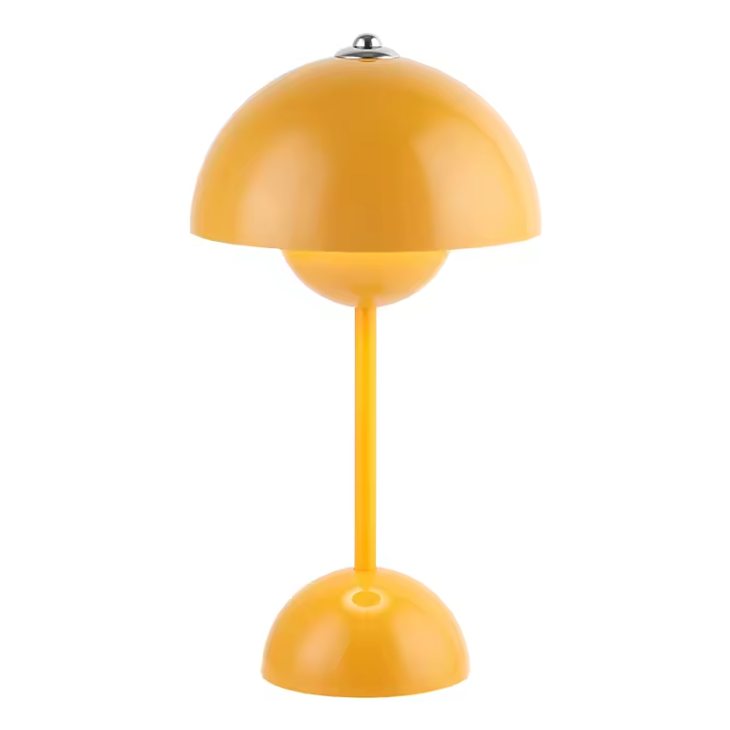 Luma | Blomformad portabel bordslampa med touchdimning och USB-laddning