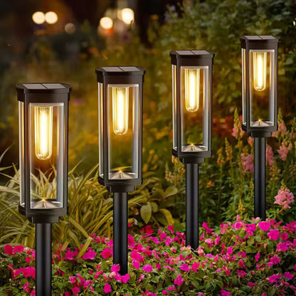 Pathglow | Solcellsdrivna LED trädgårdslampor för gräsmatta, gångväg och landskap