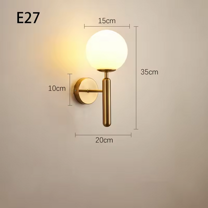 Willow | Modern vägglampa med kopparfinish och elegant tidlös design