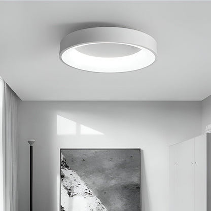 Modern Rund LED Taklampa i Akryl – Nordisk Minimalistisk Plafond för Inomhusbelysning