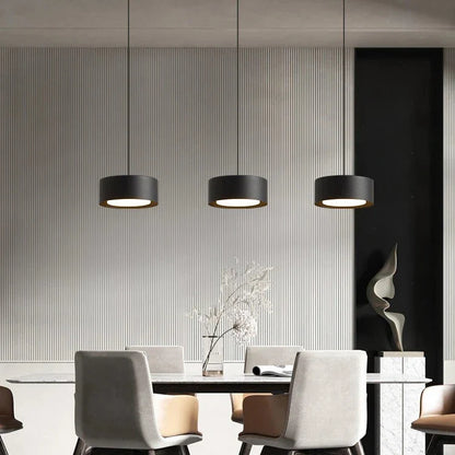 Modern rund akryl taklampa med aluminiumram och LED för sovrum kök matsal