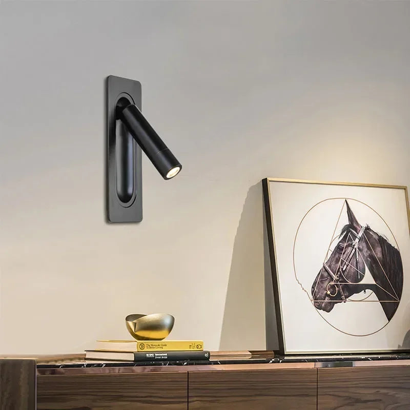 Modern LED-vägglampa med roterbar arm