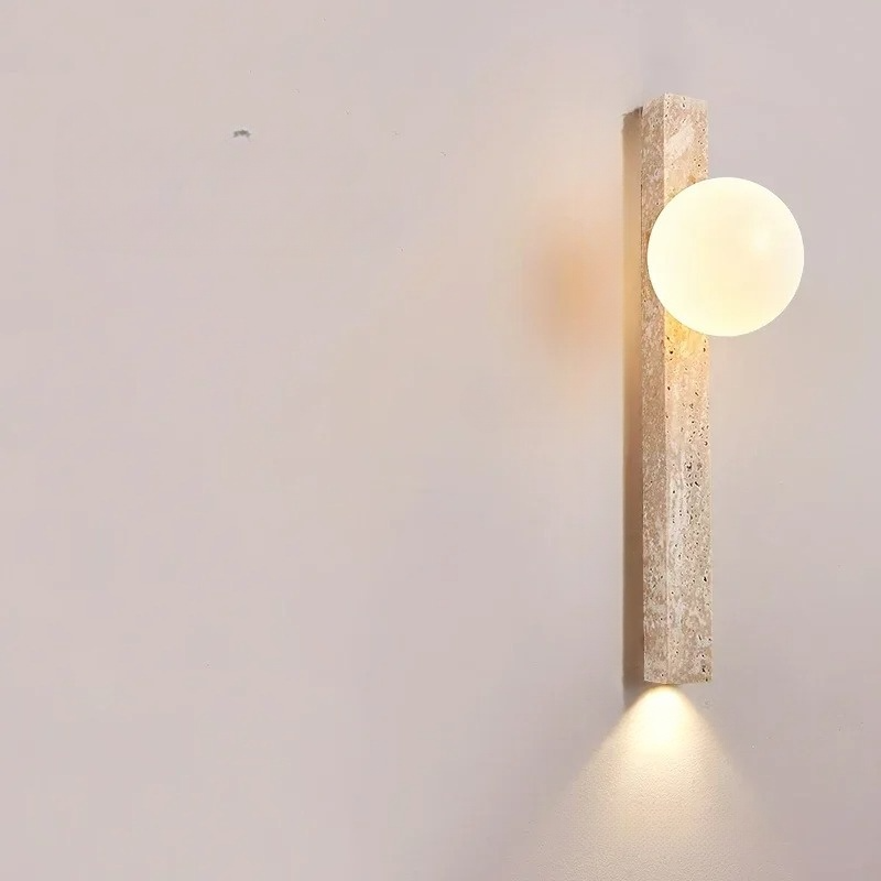 Lumicave | Retro vägglampa i sten – perfekt för sovrum och hall